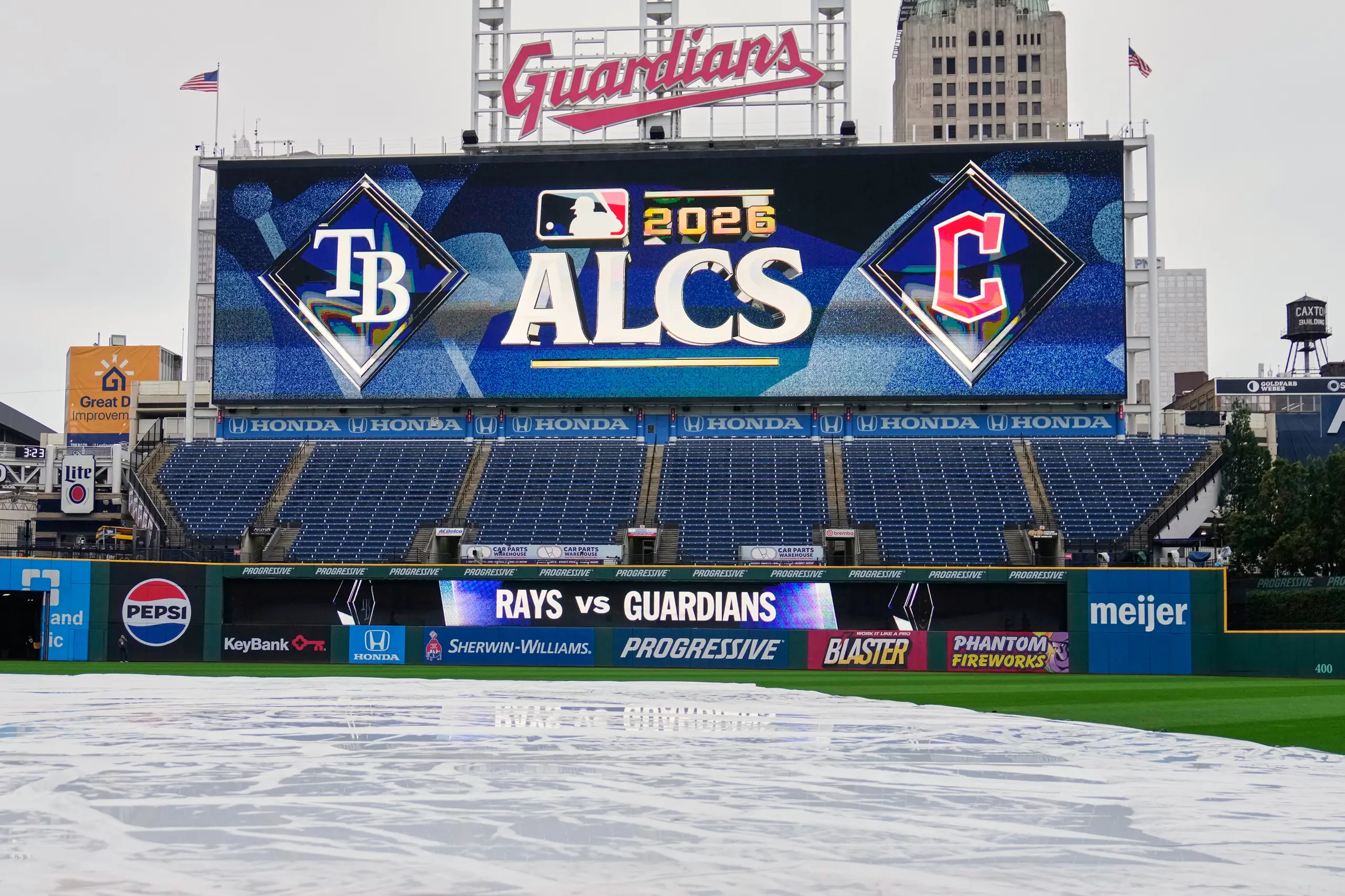 Rays and Guardians to play ALCS Game 3 in afternoon to beat rain. NLCS ...