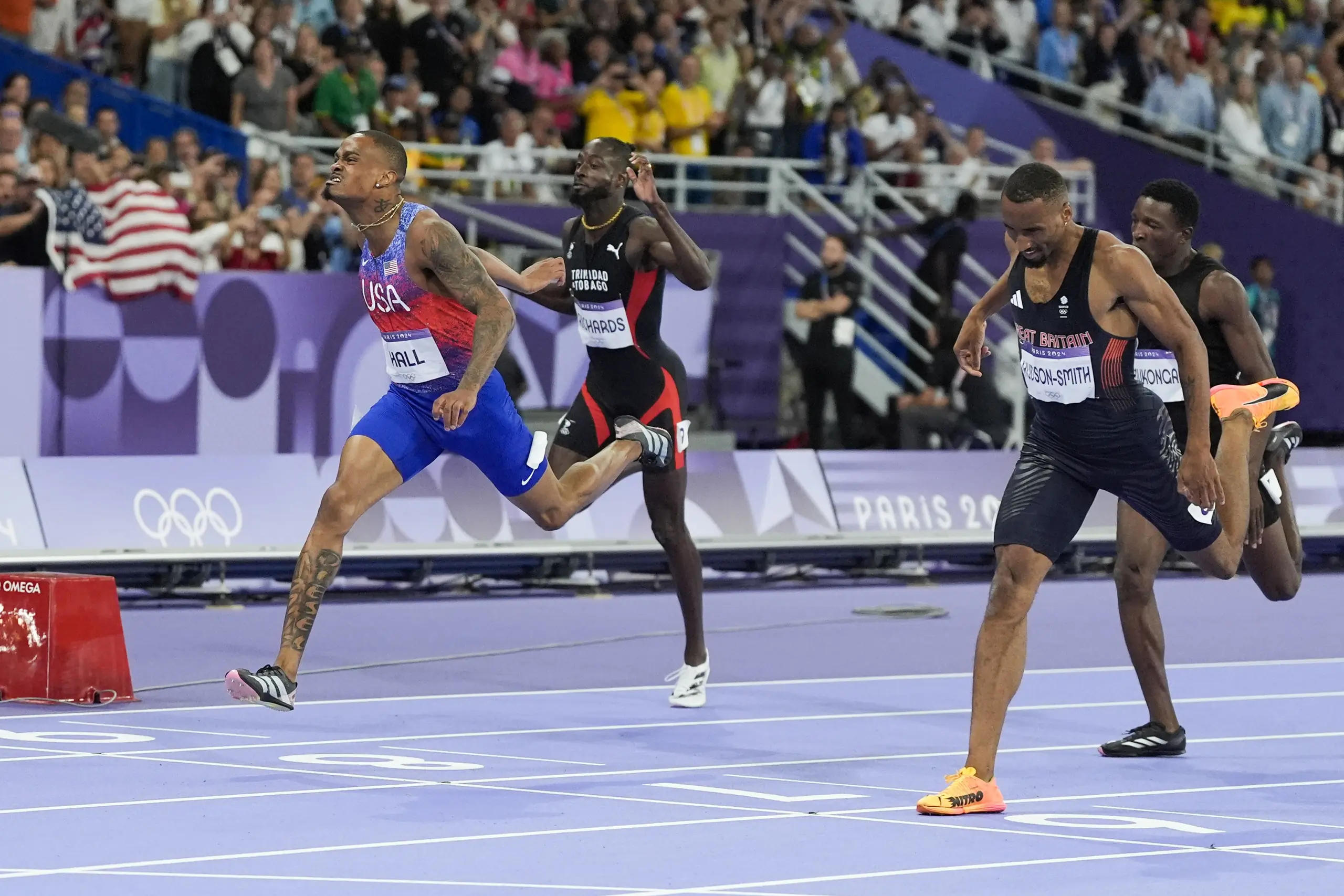 Quincy Hall gets a gold in the Olympic 400 meters with yet another