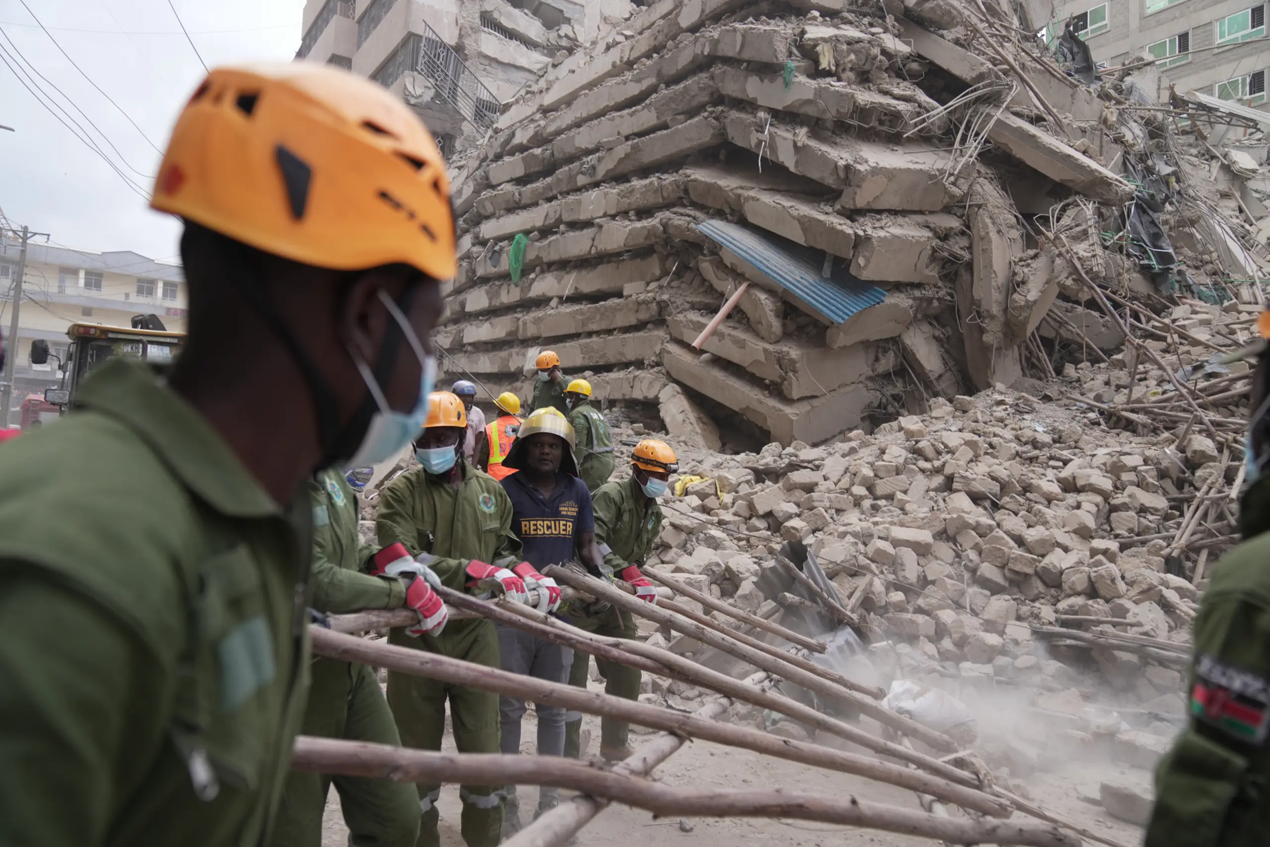 Many Feared Trapped After Tall Building Collapses in Kenya