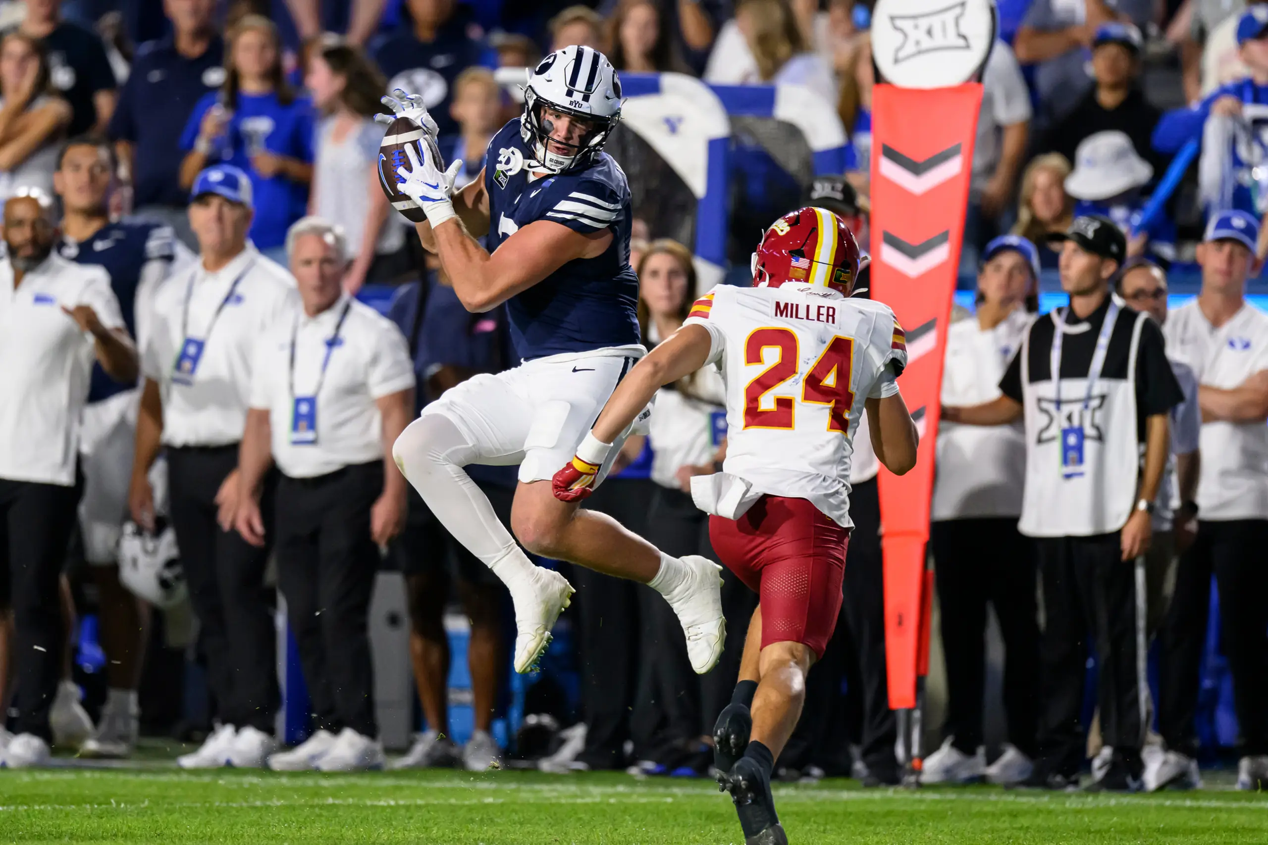 Bear Bachmeier powers No. 8 BYU past Iowa State, 24-10