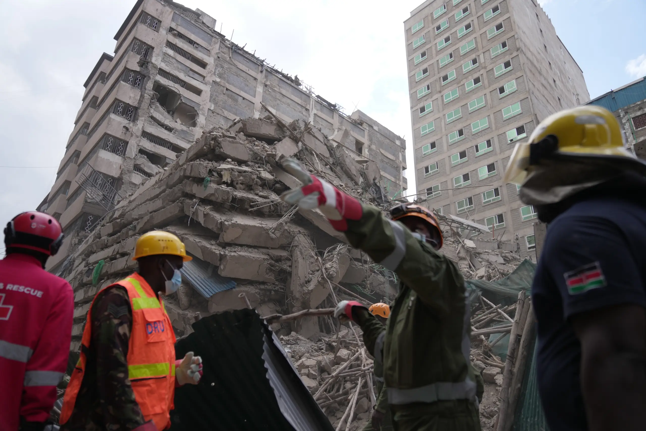 Many Feared Trapped After Tall Building Collapses in Kenya