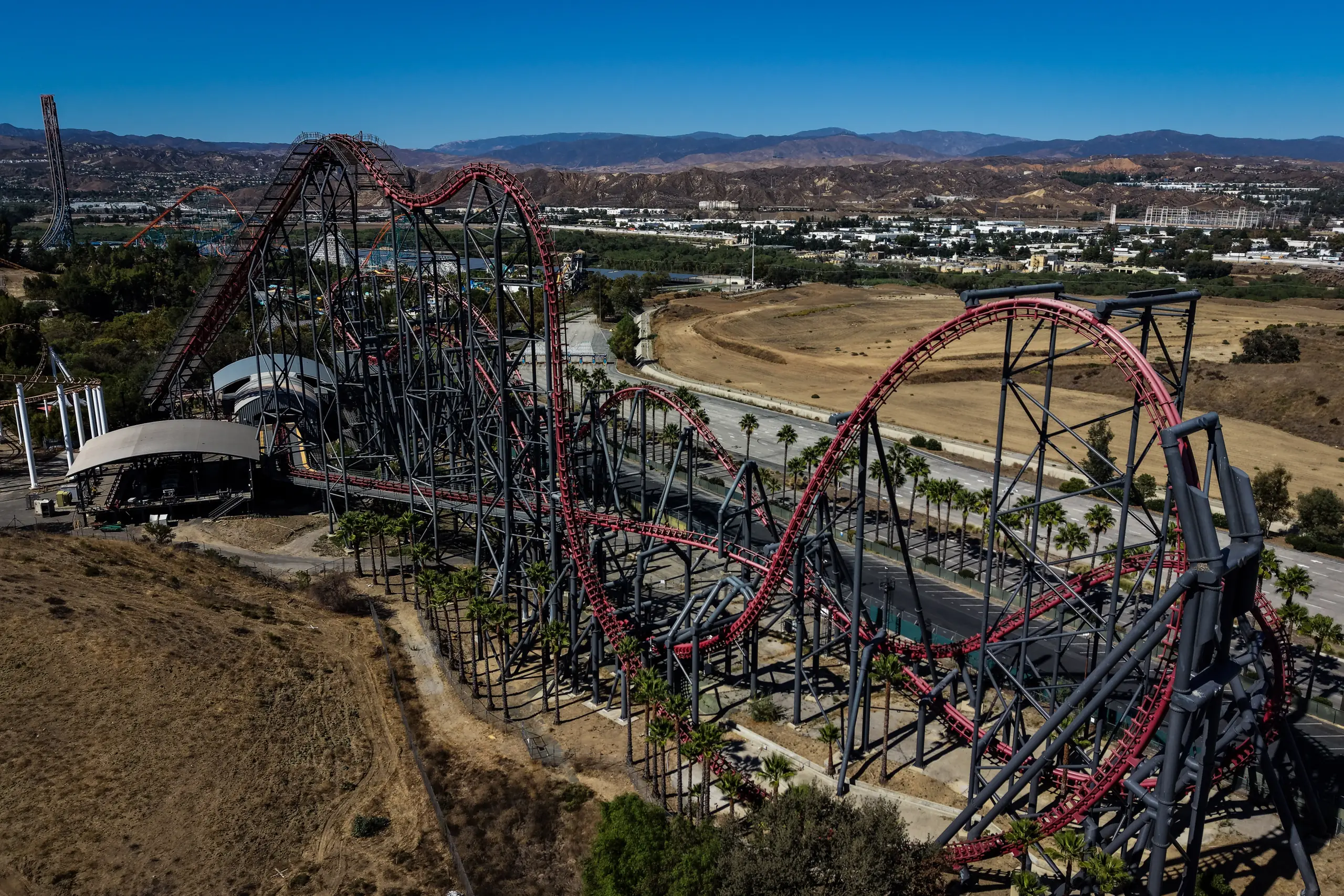 Six Flags closes 9 North American roller coasters after families watch ...