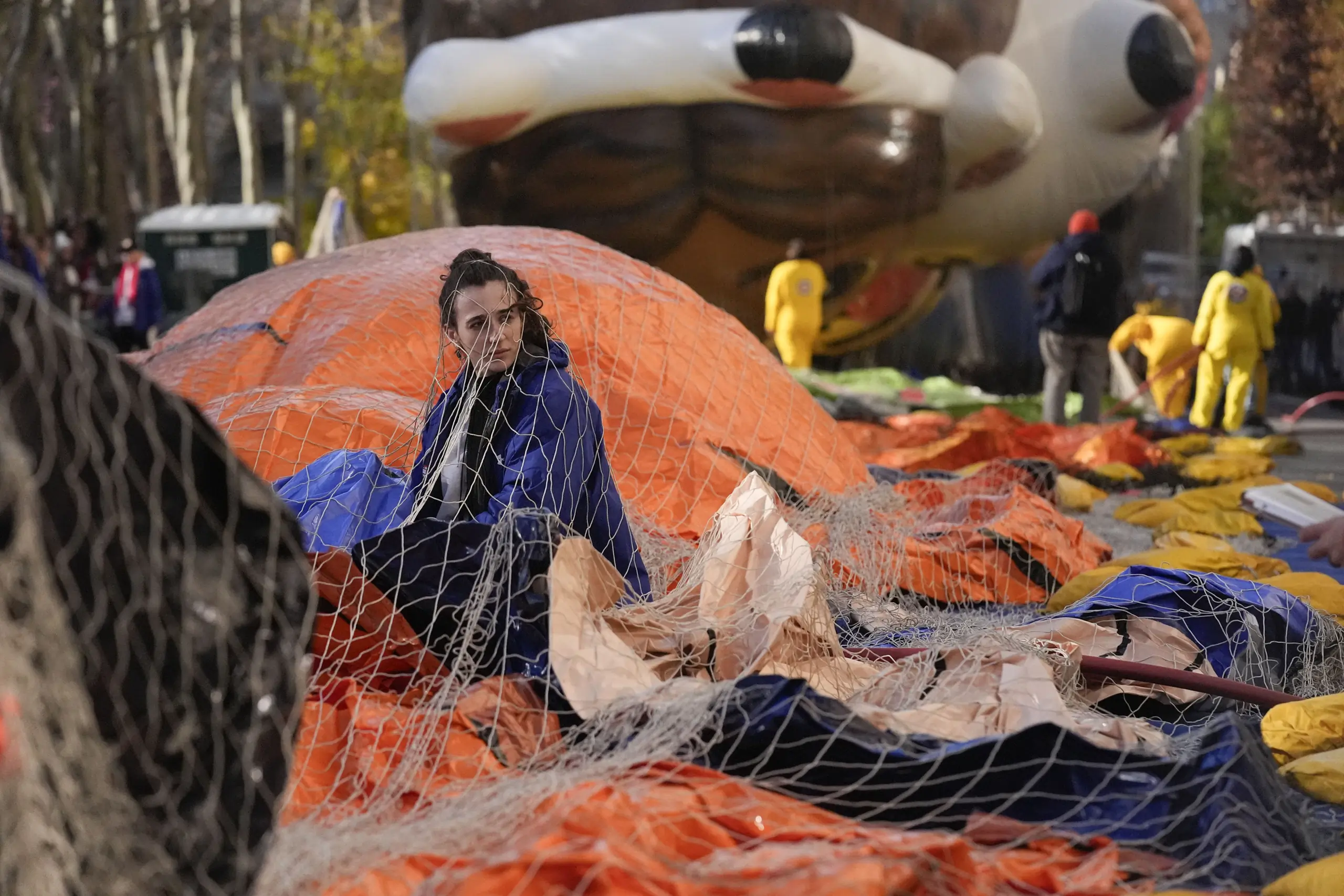 Massive balloons take shape ahead of the Macy's Thanksgiving Day