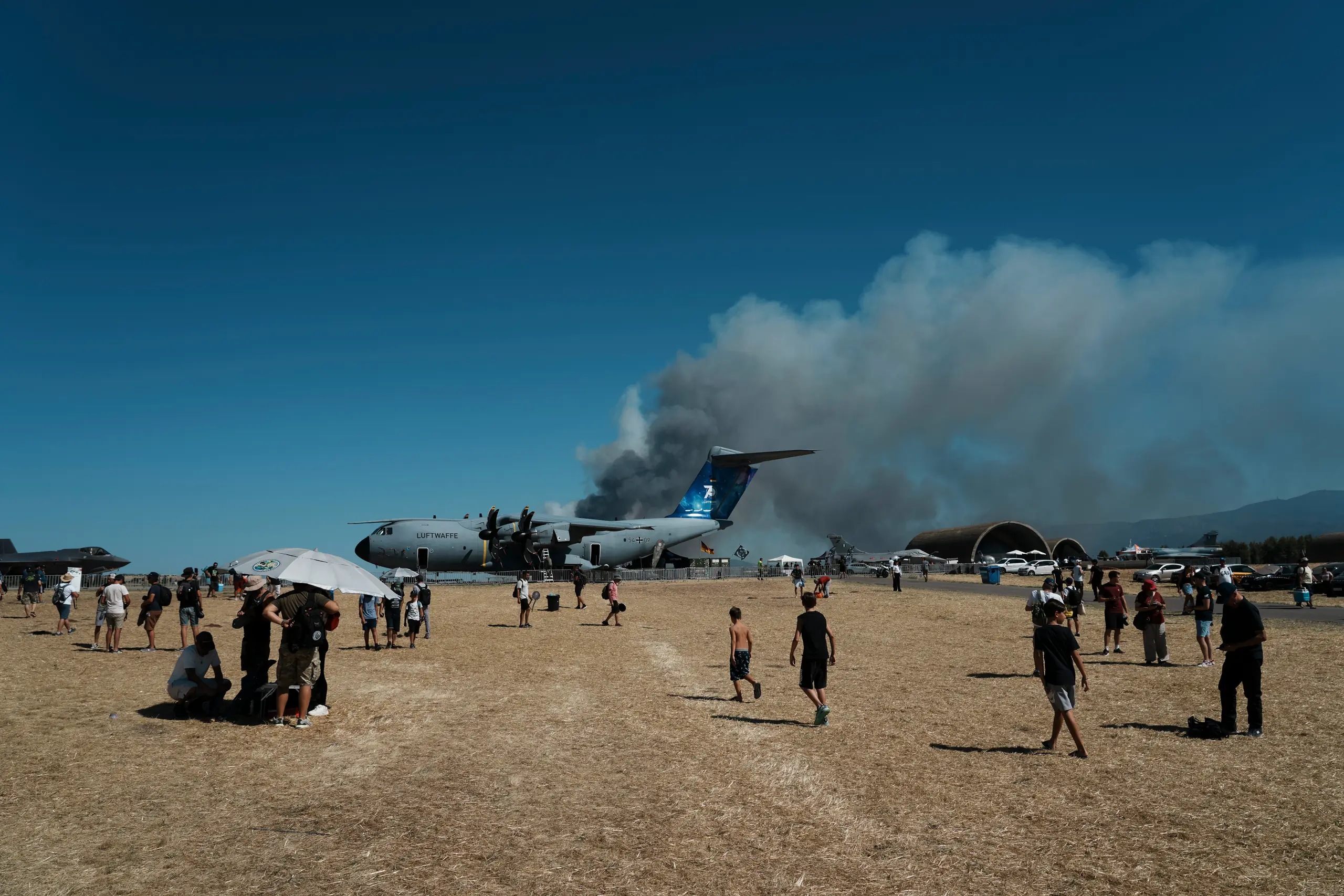 Greek air force jet crashes at an annual aerial show, killing 2 pilots