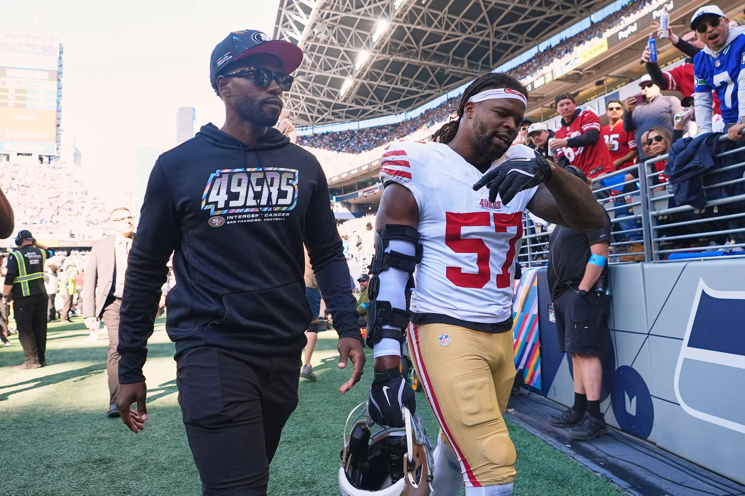 NFL suspends 49ers linebacker Dre Greenlaw 1 game for headbutt