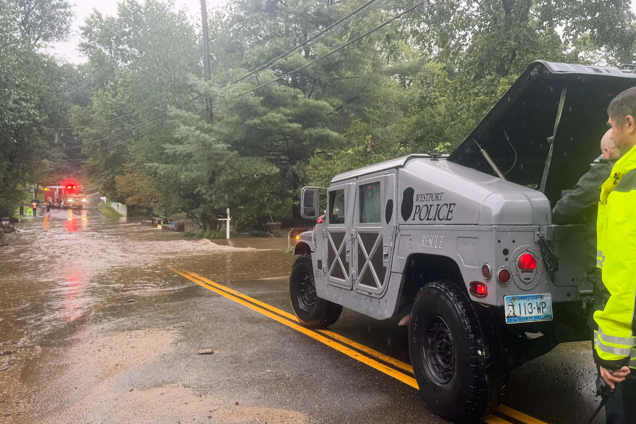 Drenching rains bring flash flooding across coastal Connecticut, New ...
