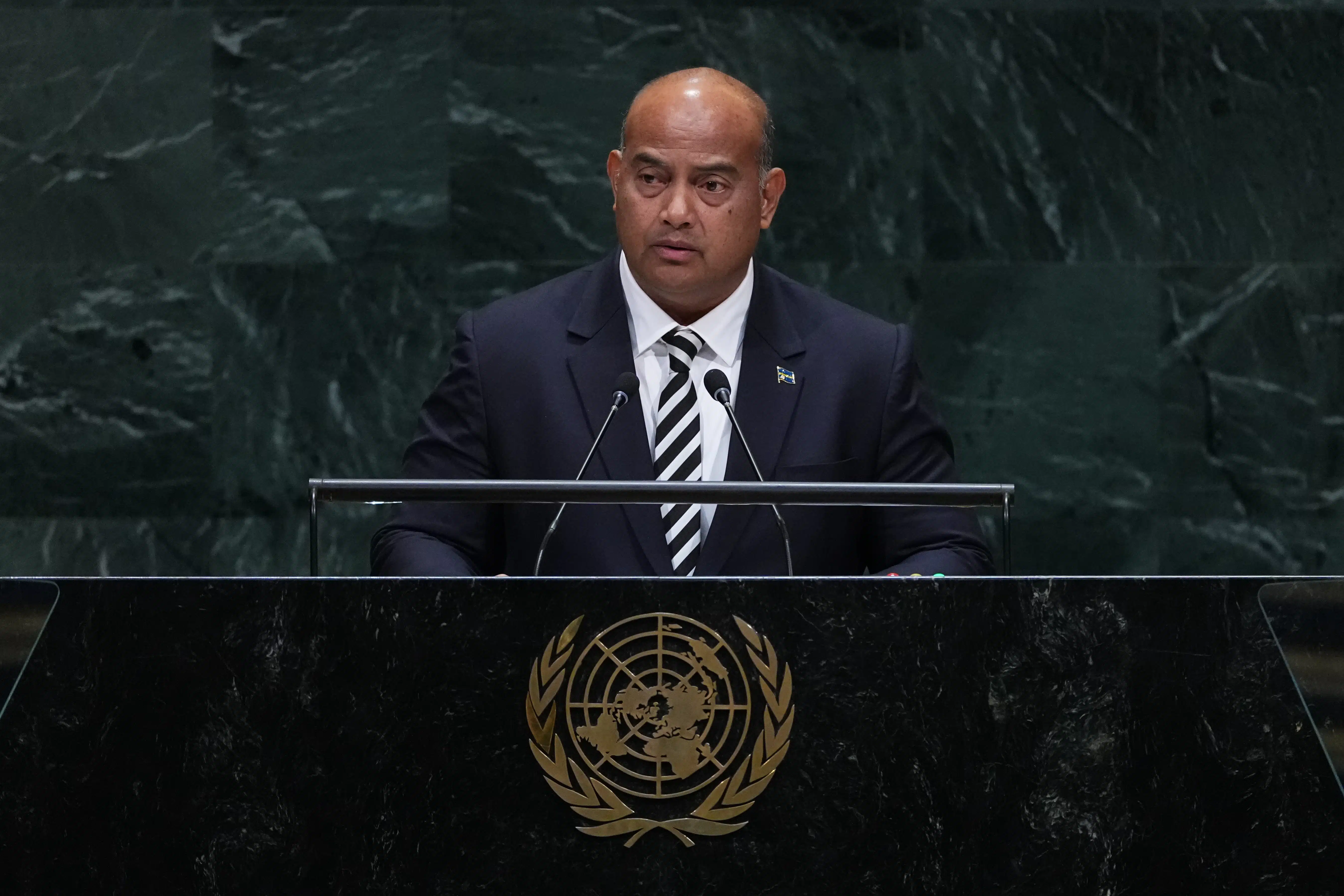 A nation renamed stands up at the UN: 'Say our name. Naoero.'