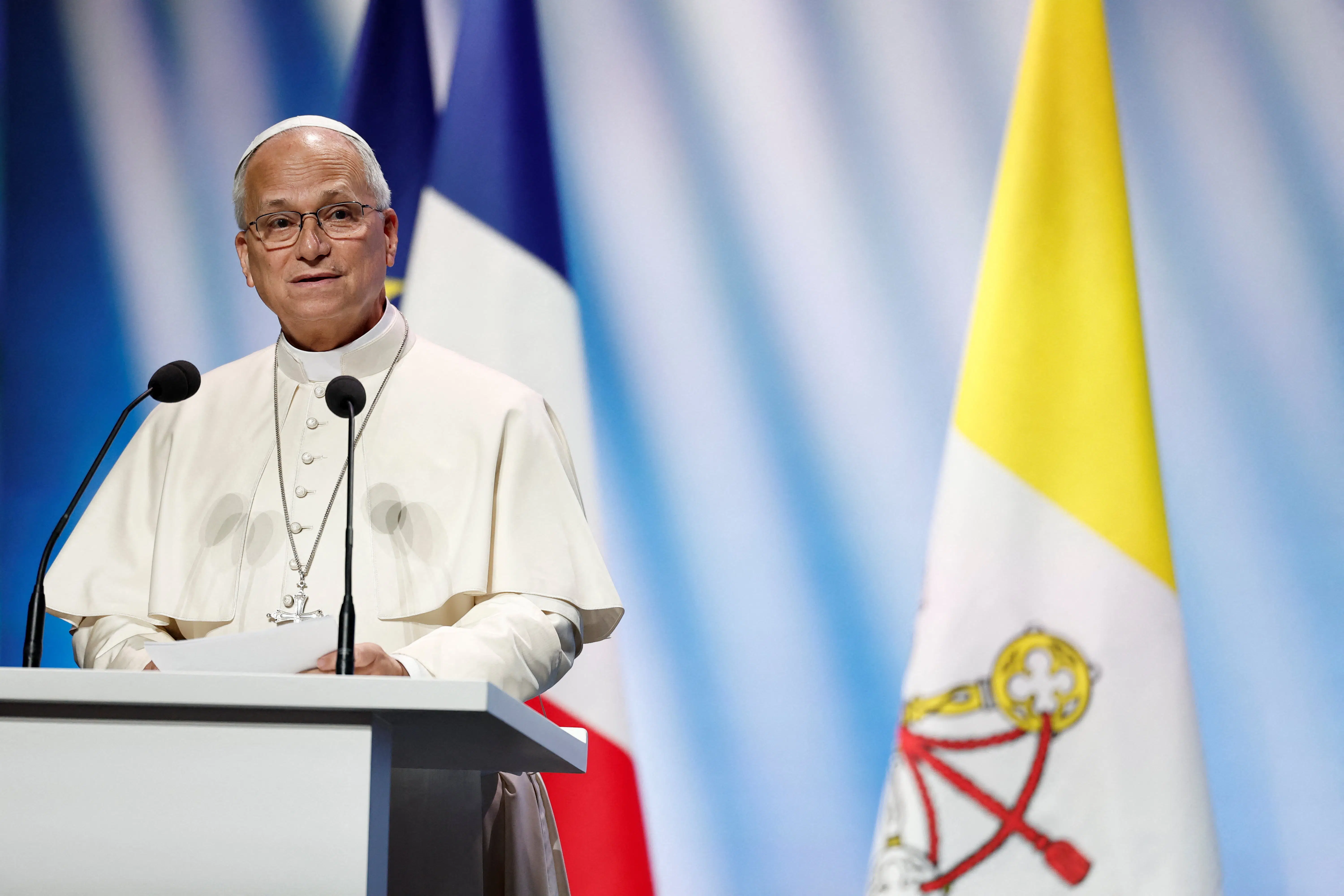 Keyboard Click Sign Pope urges Europe to draw from Christian roots to confront thirst for ...
