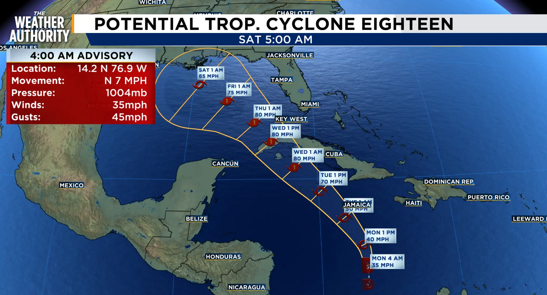 Potential 'Tropical Cyclone Eighteen' is developing