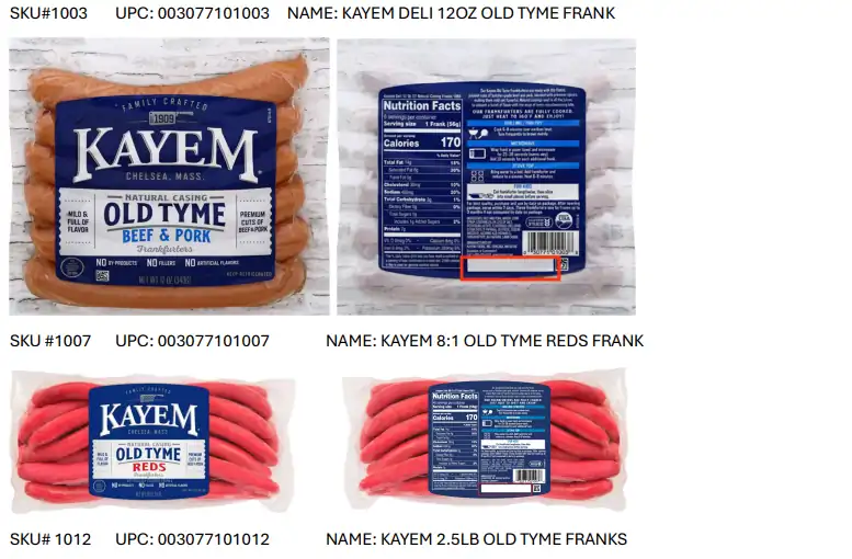 Kayem recalls 1.58 million pounds of meat and poultry over temperature ...
