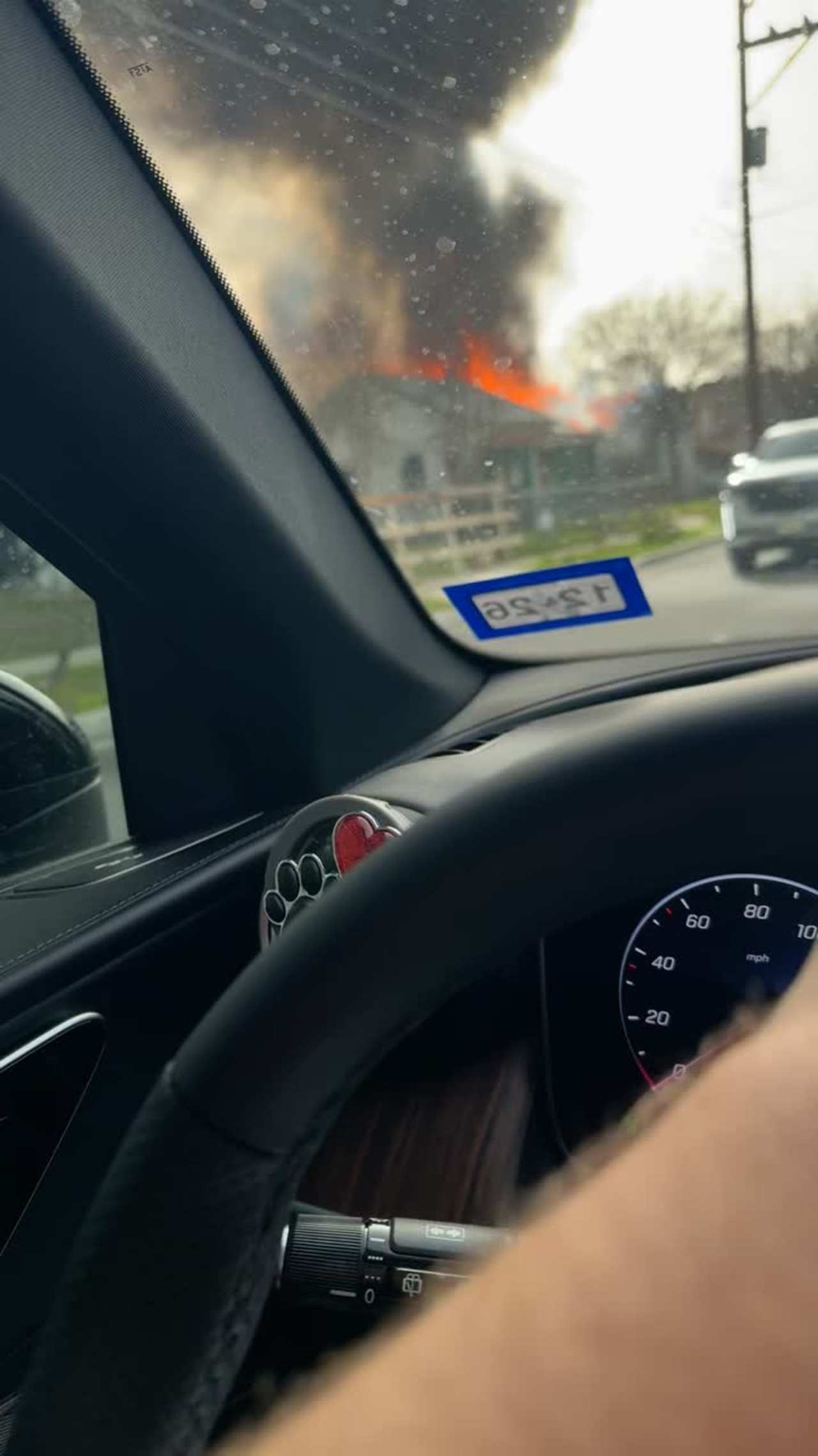 House fire near Dignowity