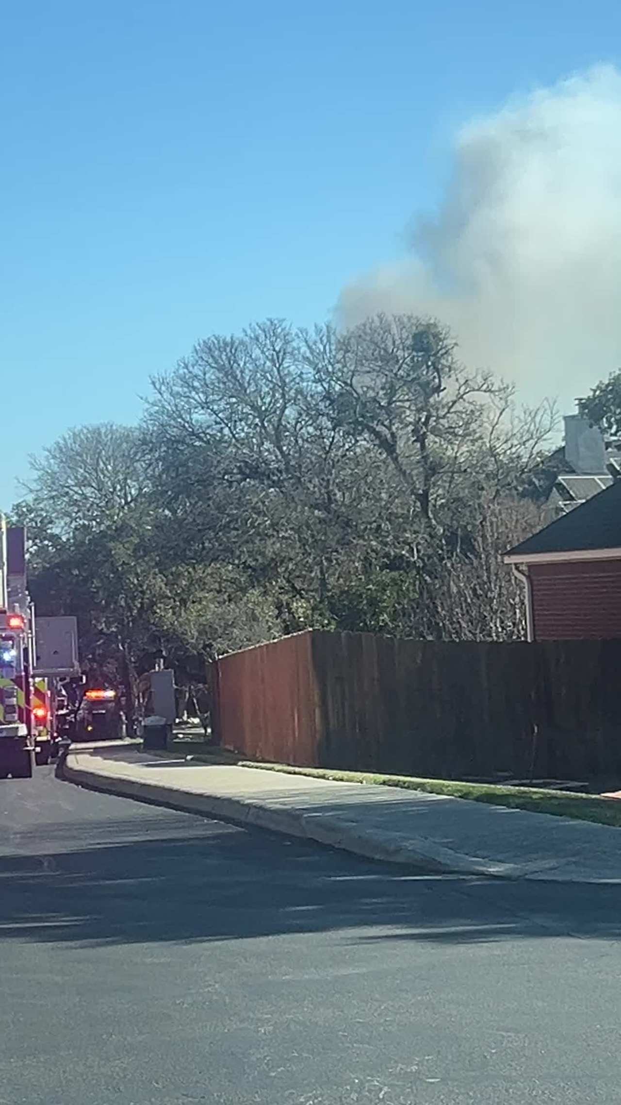 House on fire in Walker Ranch off blanco