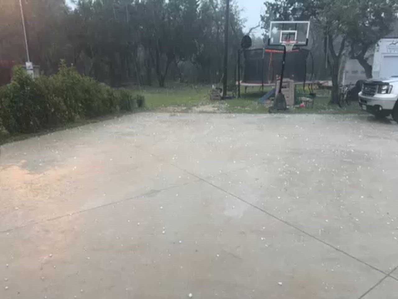Inch size hail 