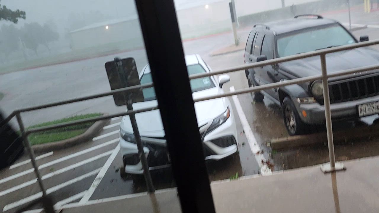 Wind Blowing and Heavy Rain on 290 and Windfern