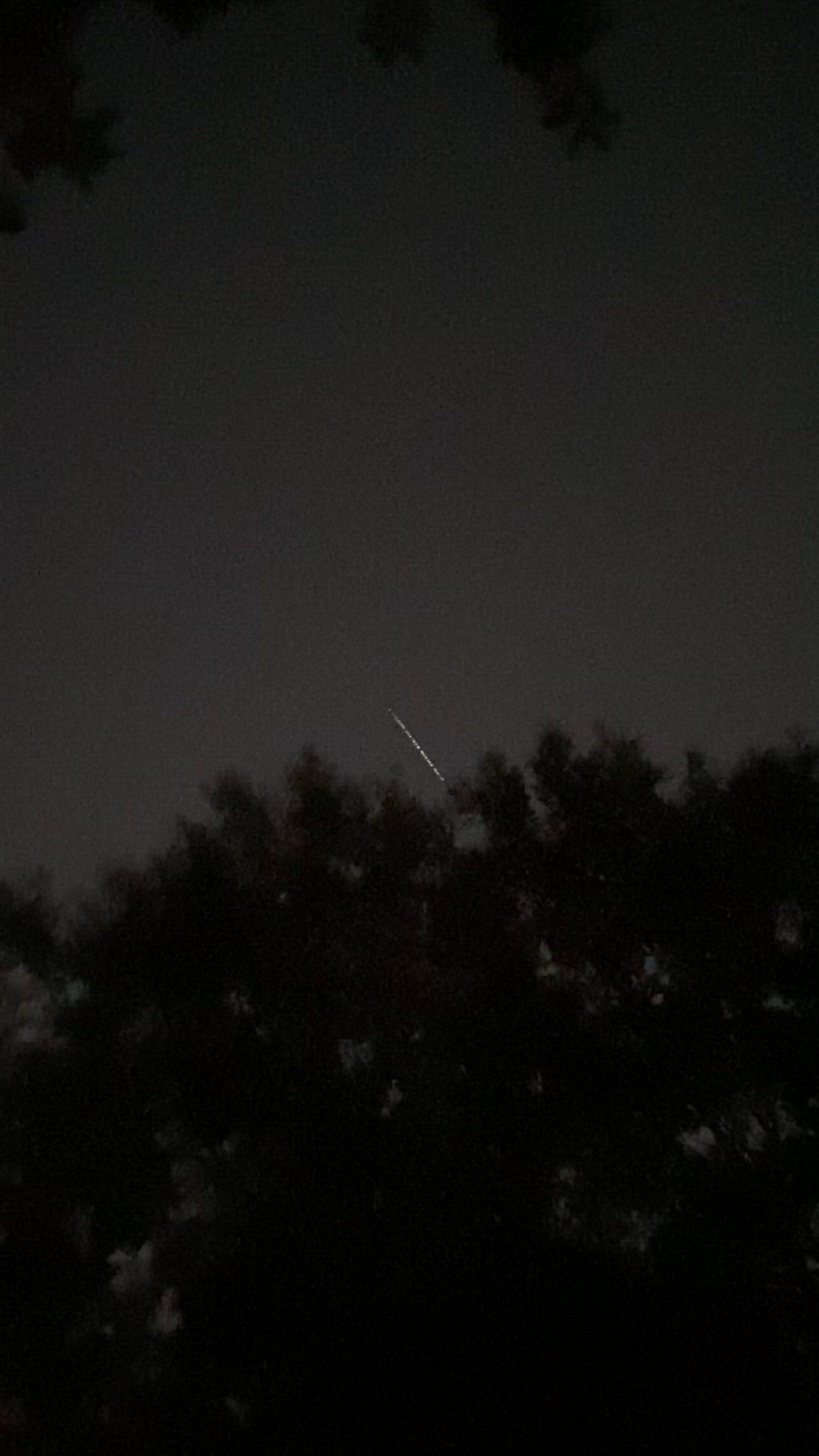 Was standing in my daughters driveway about 7:40pm in Magnolia when my grandson, pointing towards the sky, asks his daddy, what is that! And this is what we saw!