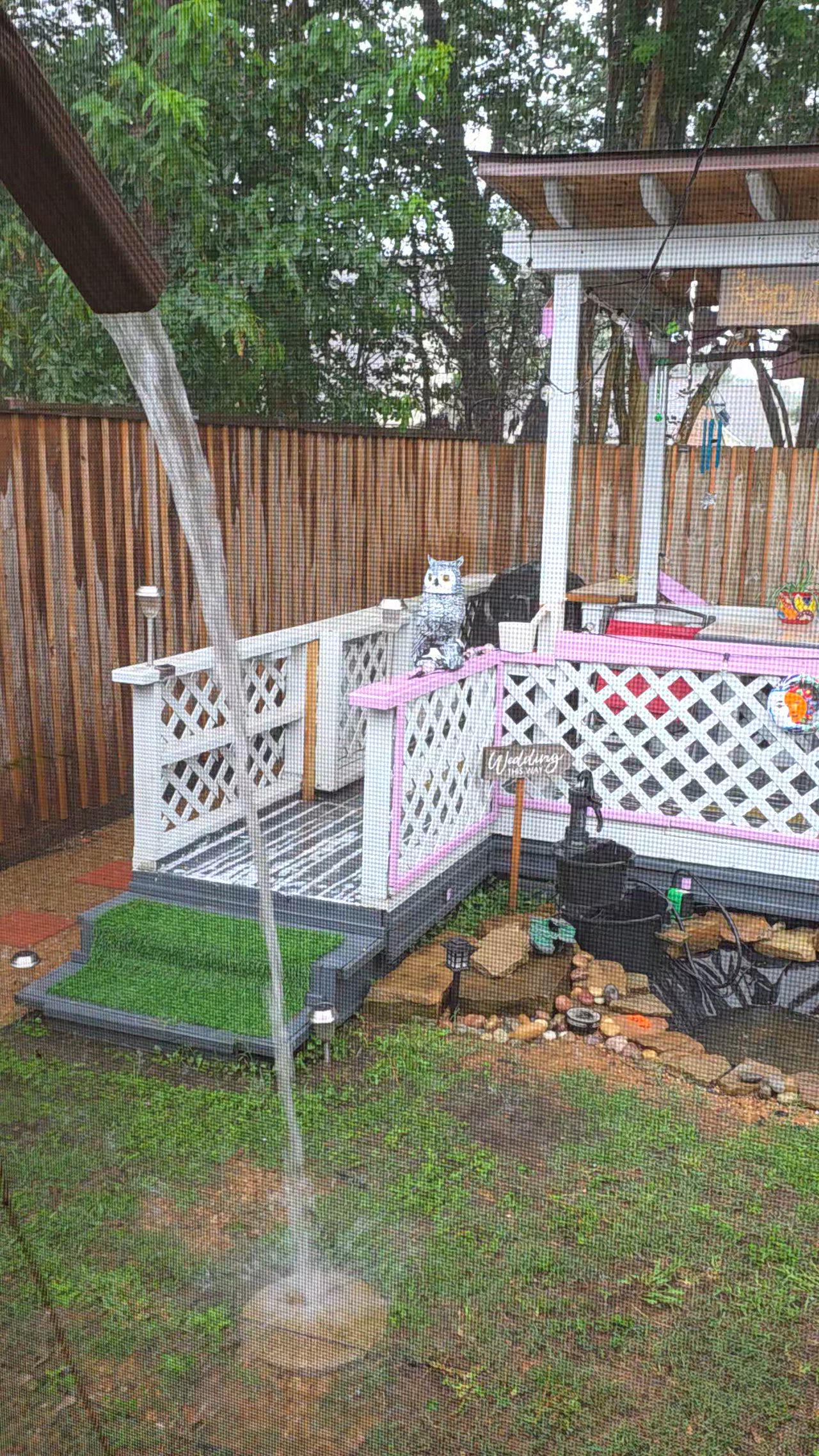 It is raining in katy and it is memorable ..enjoy the sound of tranquility and peace .