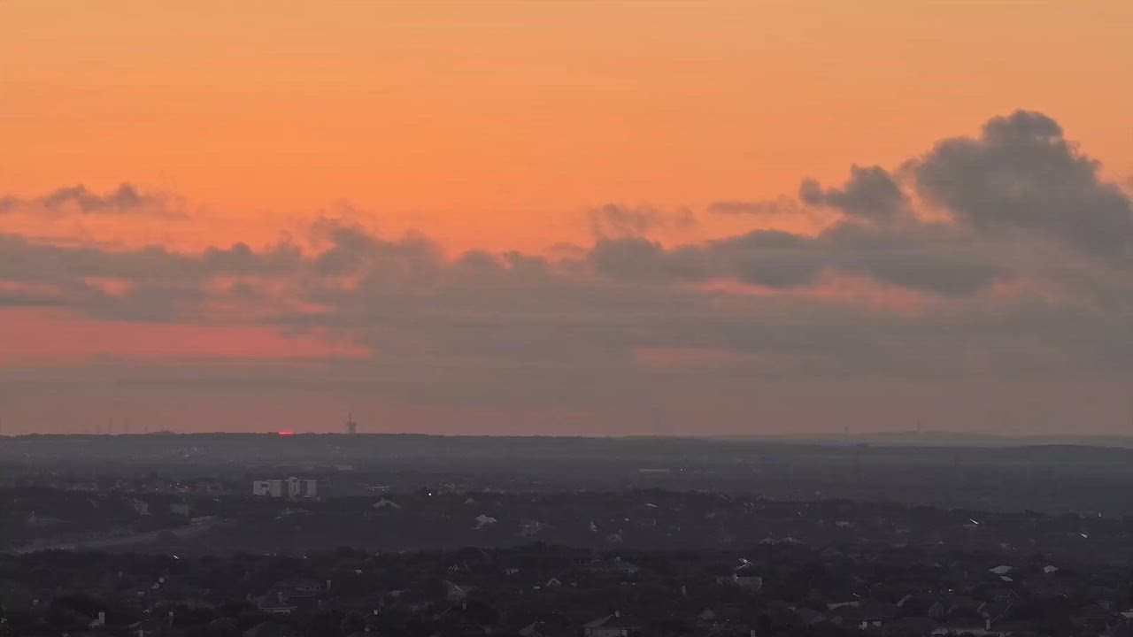 I bet you didn't know the Serengeti was so close to San Antonio, Texas. Okay. It's not, but the sunrise this morning would make you think it was.